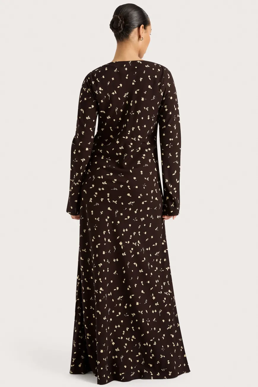 Lilou Maxi Dress Clover Brown