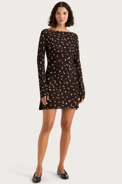 Lilou Mini Dress Clover Brown