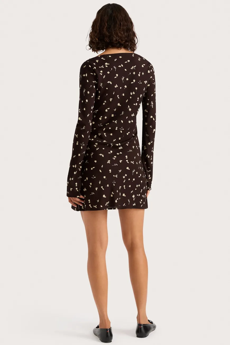 Lilou Mini Dress Clover Brown