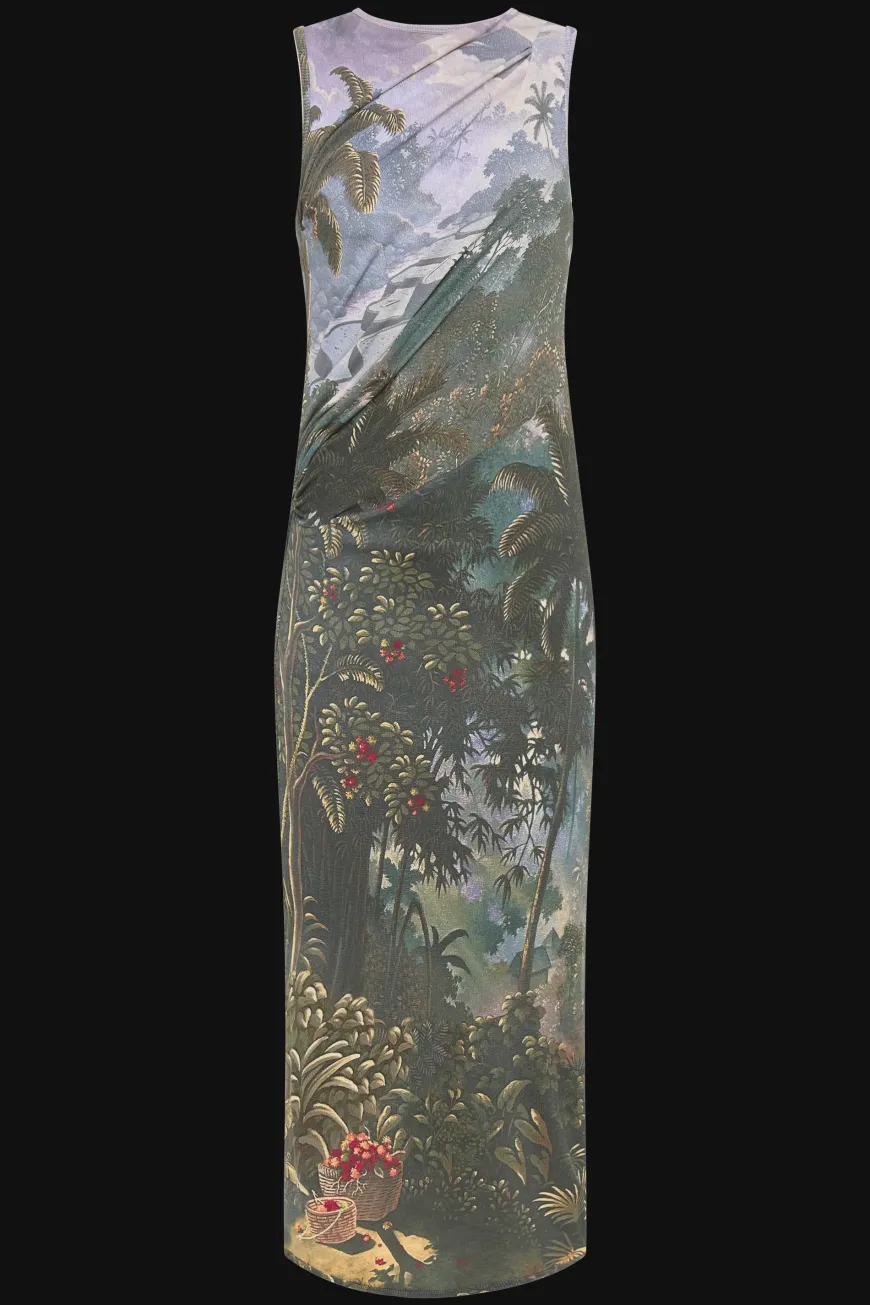 Loire Dress Balinese Landscape