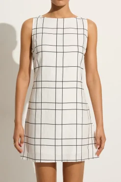 Lui Mini Dress Letizia Check White