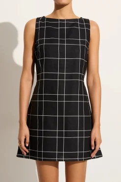 Lui Mini Dress Letizia Check Black