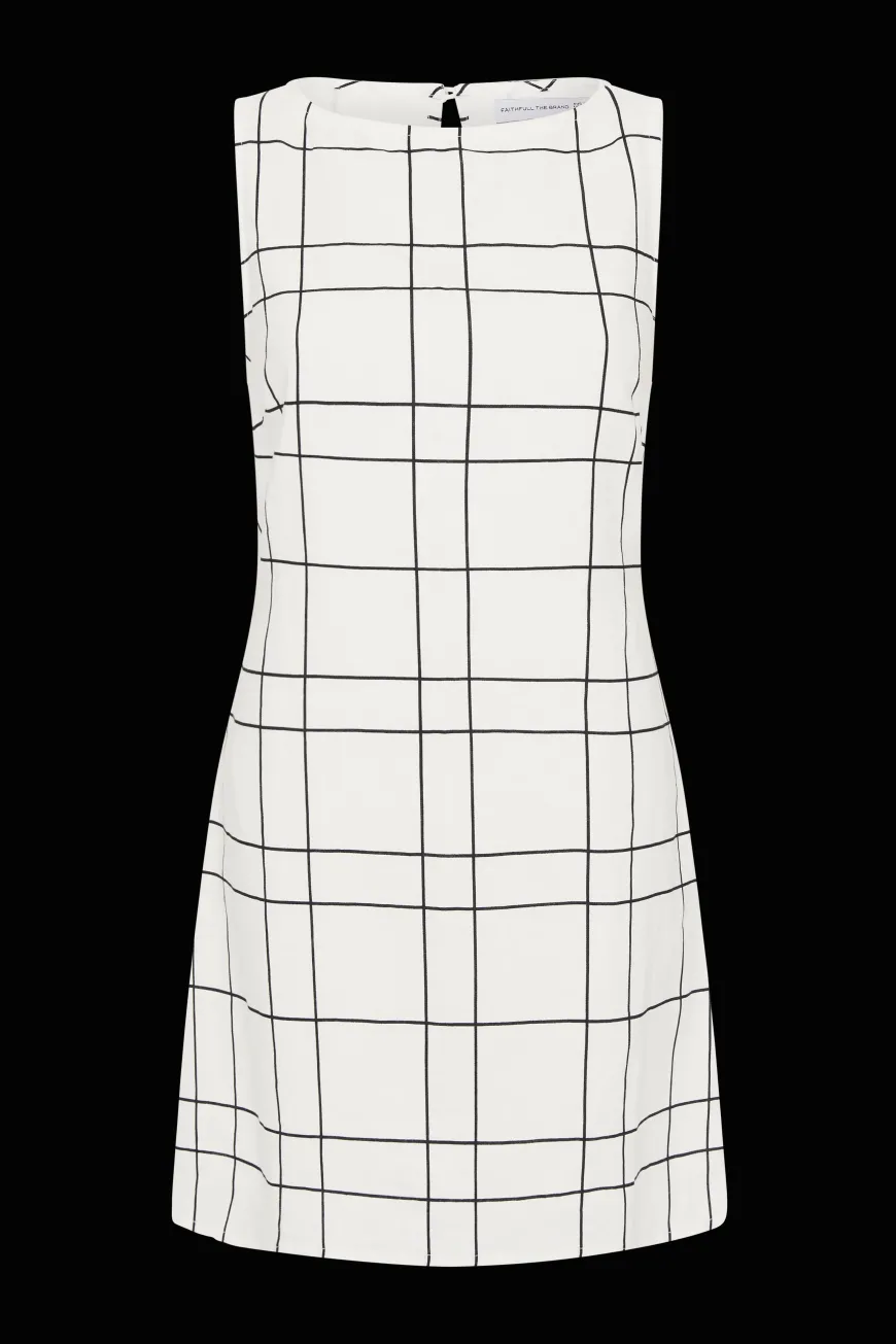 Lui Mini Dress Letizia Check White