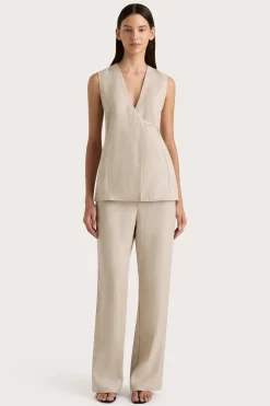 Lulea Wrap Vest Oatmeal