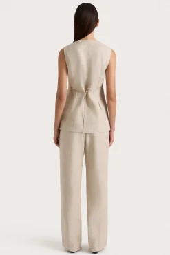 Lulea Wrap Vest Oatmeal