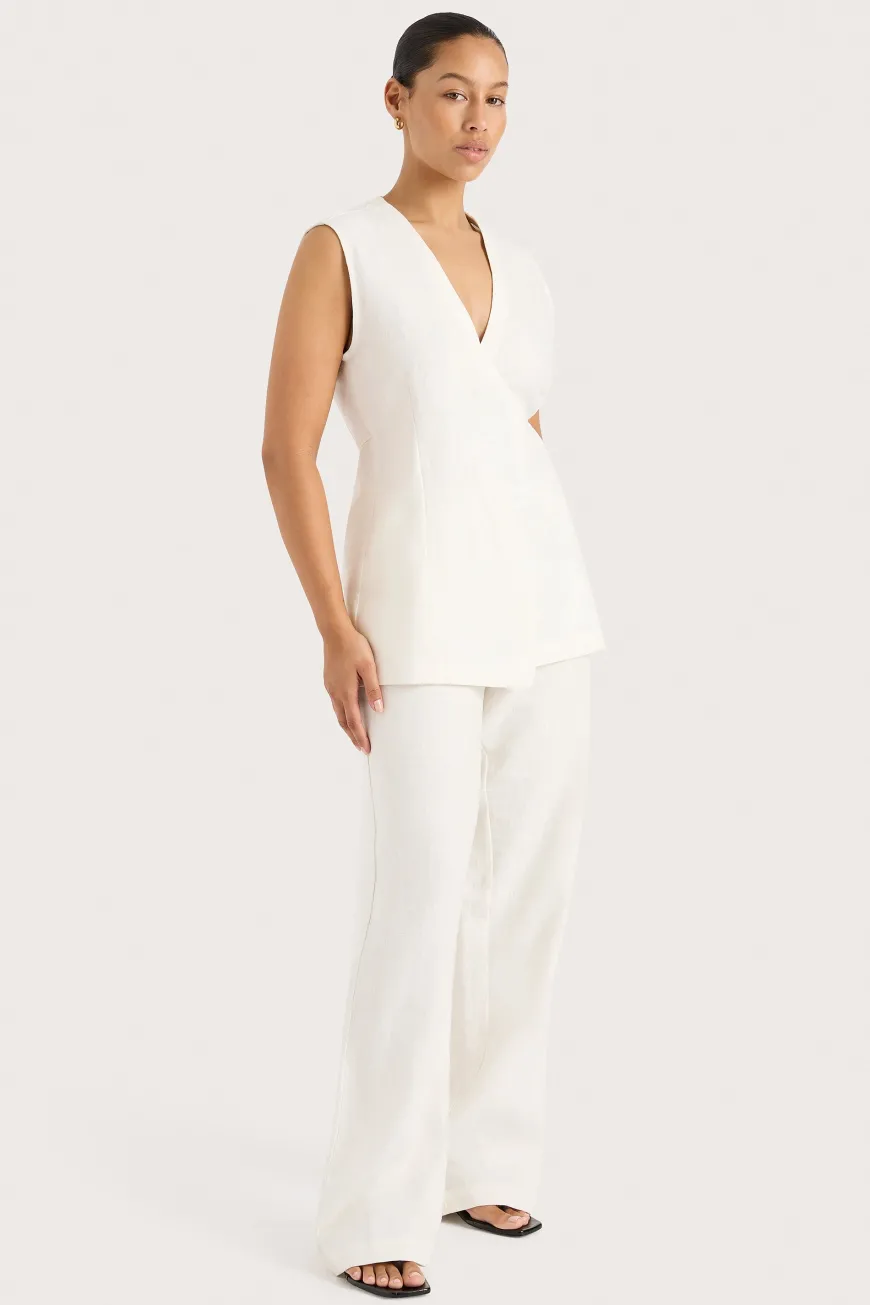 Lulea Wrap Vest White