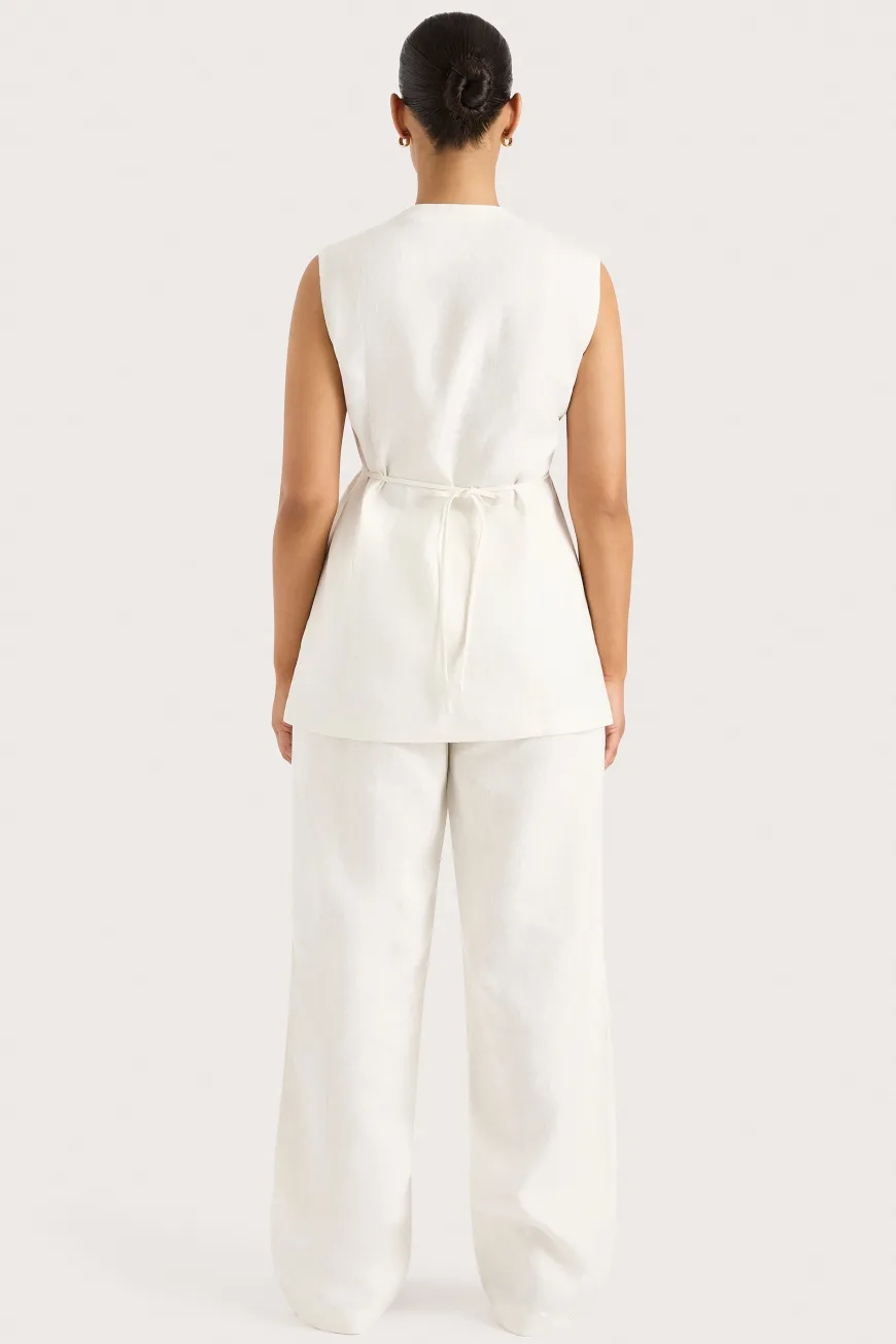 Lulea Wrap Vest White