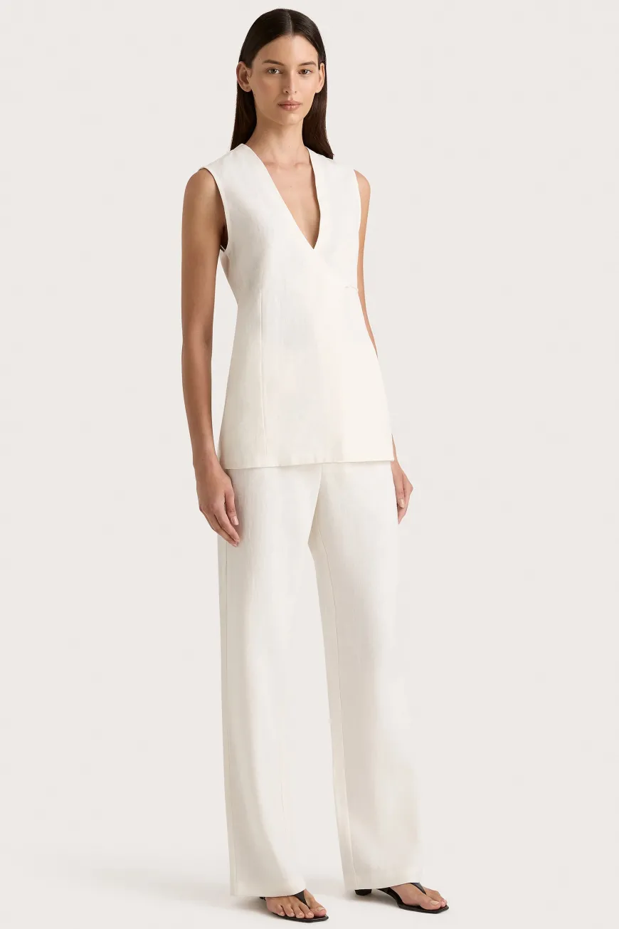 Lulea Wrap Vest White