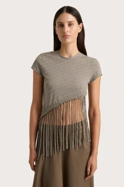 Maceio T-Shirt Walnut Stripe