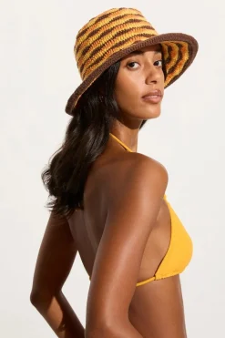 Maddalena Crochet Hat Orange (Exclusive) - Final Sale