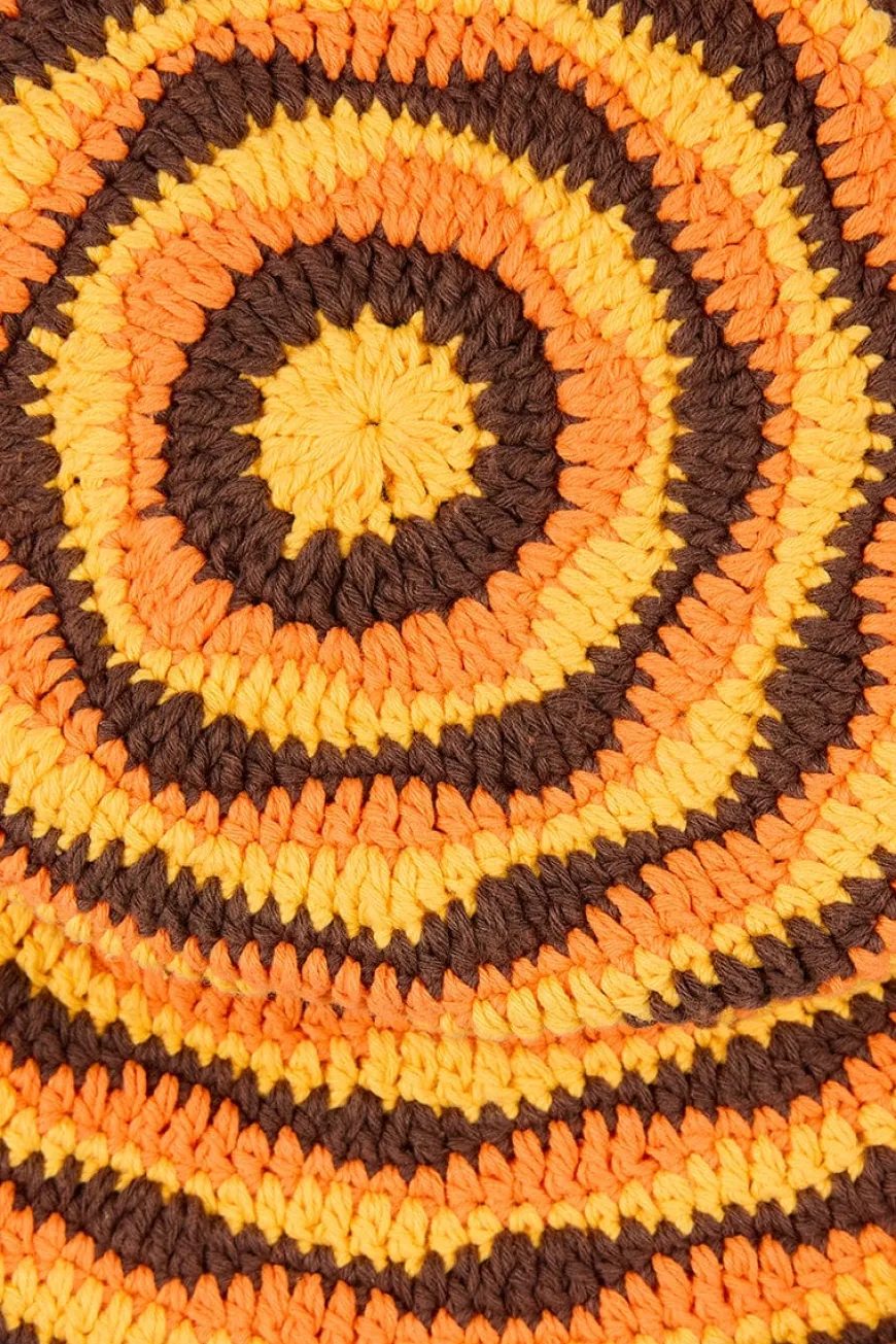 Maddalena Crochet Hat Orange (Exclusive) - Final Sale