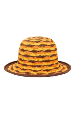 Maddalena Crochet Hat Orange (Exclusive) - Final Sale