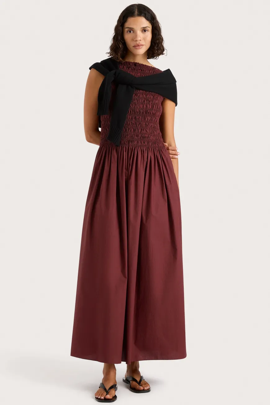 Margot Maxi Dress Bordeaux