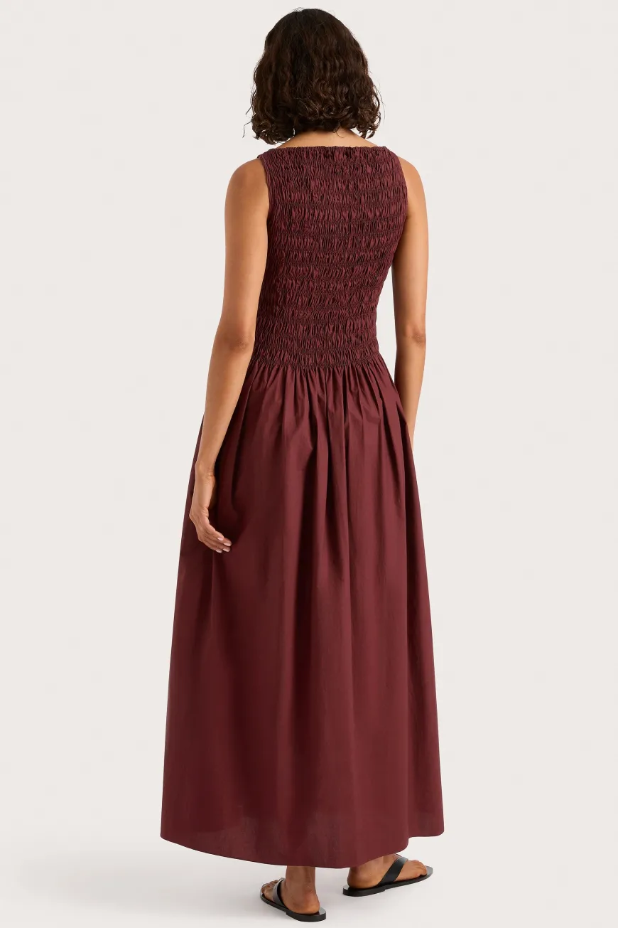 Margot Maxi Dress Bordeaux