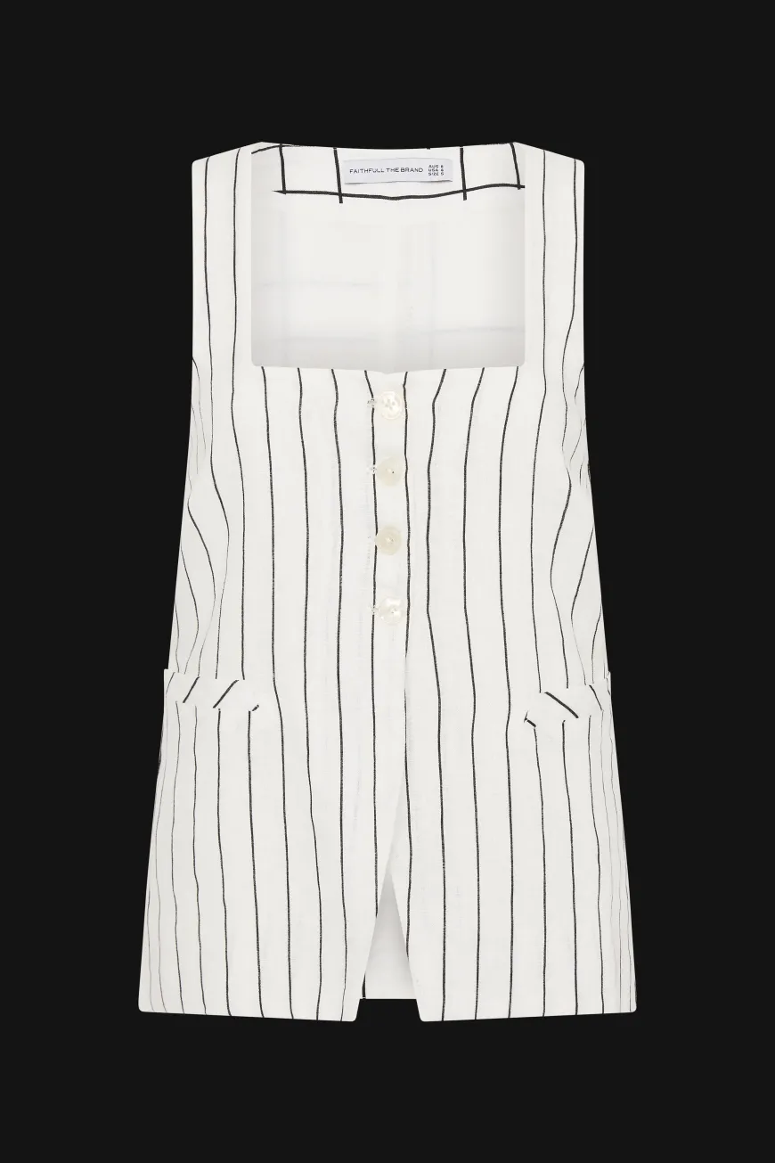 Maya Vest Trani Stripe