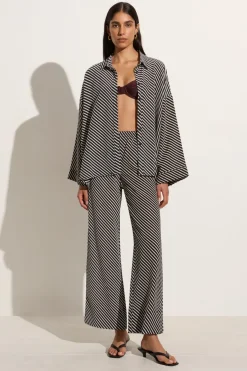 Monforte Pant Toscano Stripe Black