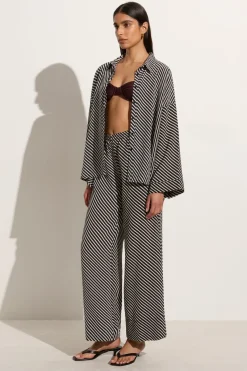 Monforte Pant Toscano Stripe Black