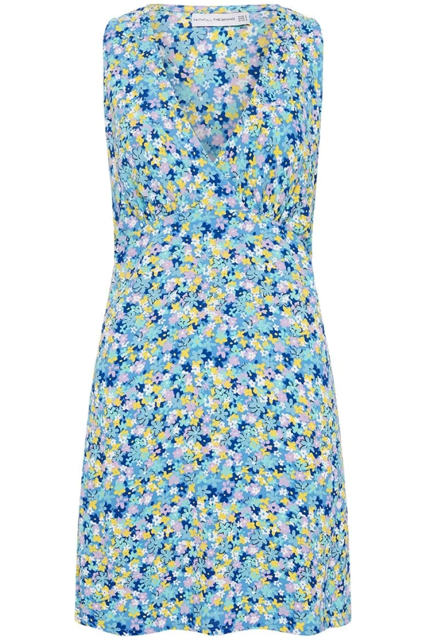 Nadja Mini Dress Cala Nica Floral Blue (Exclusive) - Final Sale
