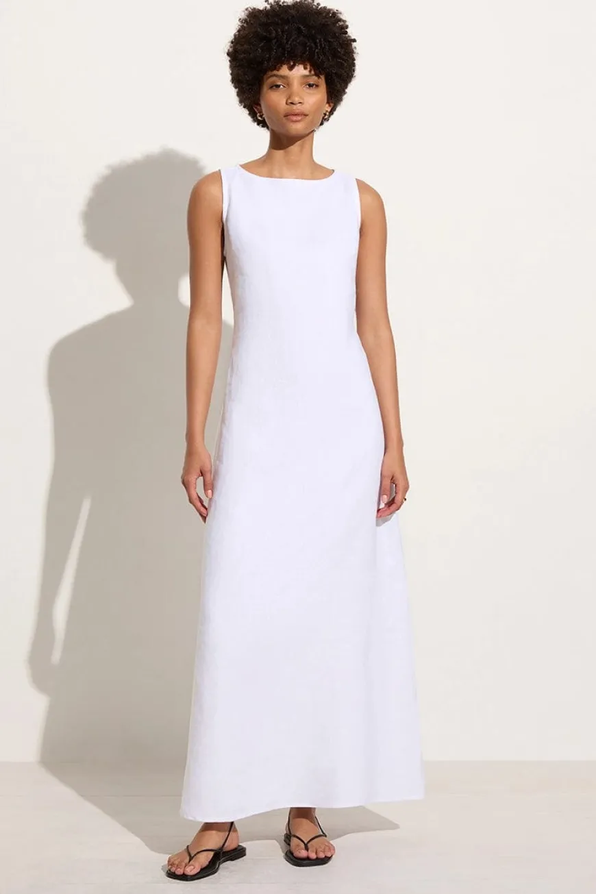 Nahna Maxi Dress White - Final Sale