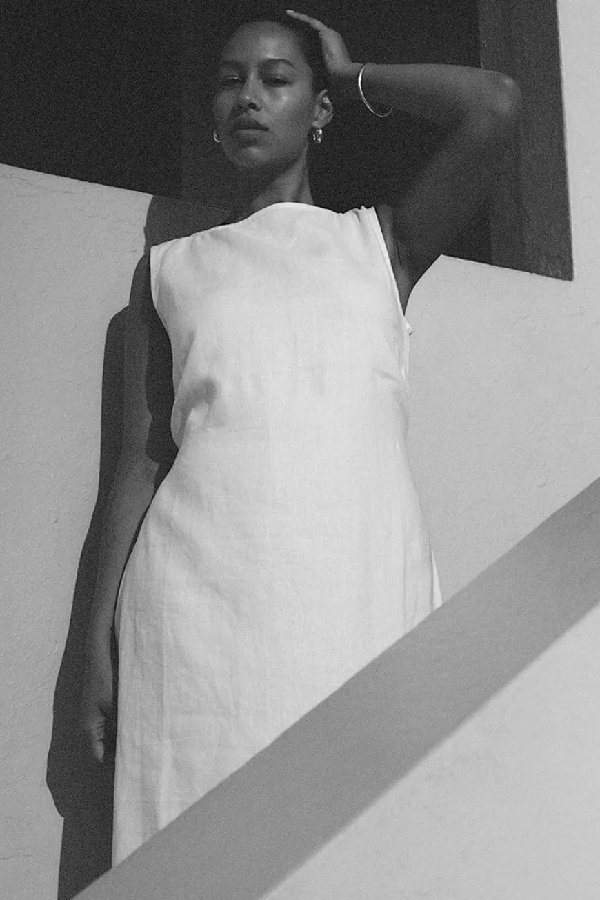 Nahna Maxi Dress White - Final Sale