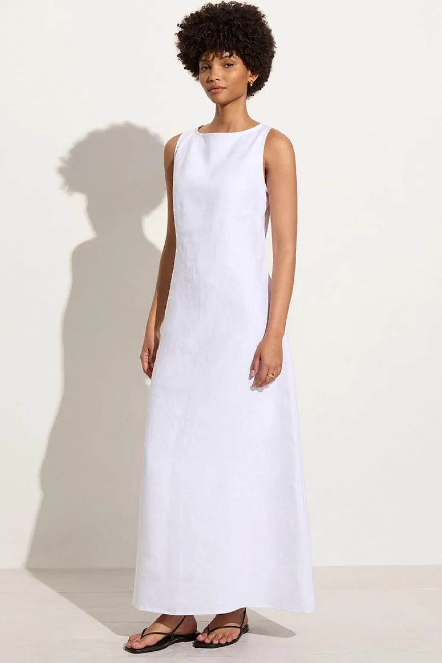 Nahna Maxi Dress White - Final Sale