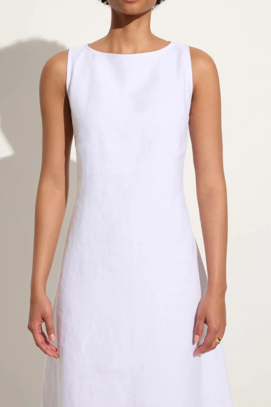 Nahna Maxi Dress White - Final Sale