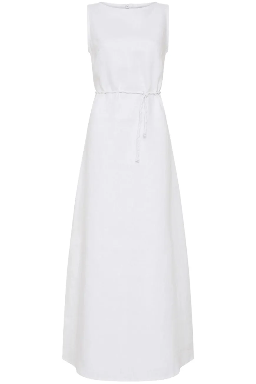 Nahna Maxi Dress White - Final Sale