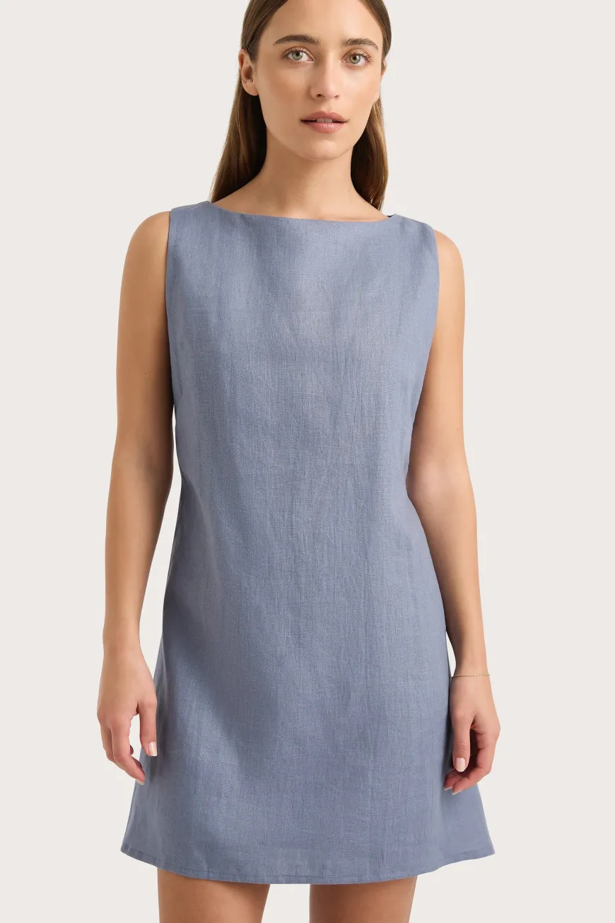 Nazarit Mini Dress Cornflower Blue