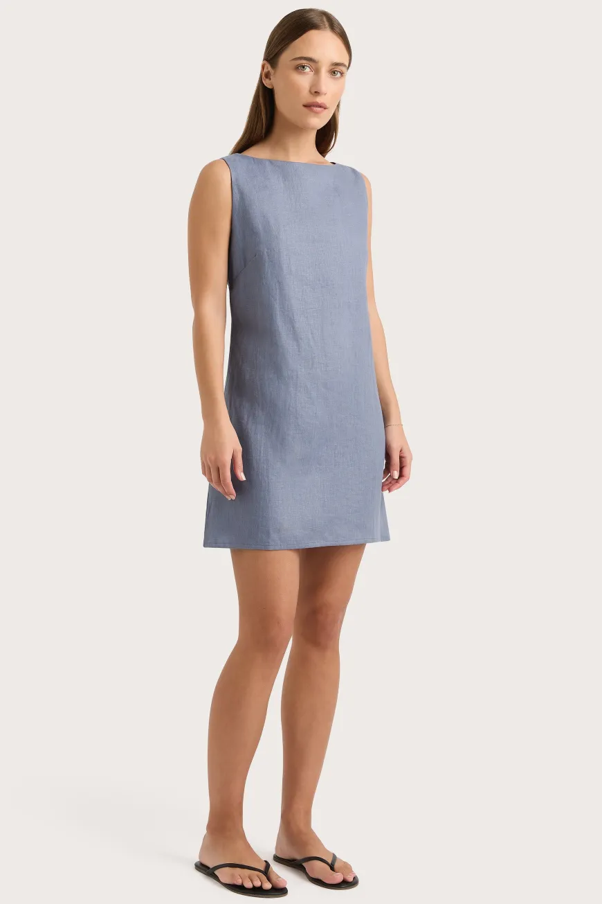 Nazarit Mini Dress Cornflower Blue