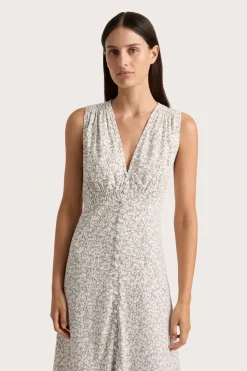 Oceane Midi Dress Calla Umber