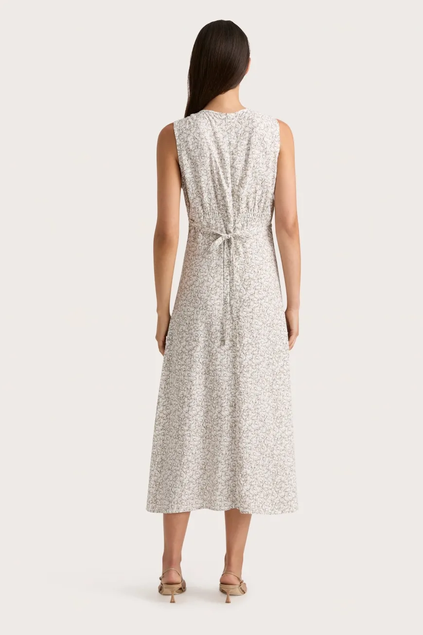 Oceane Midi Dress Calla Umber