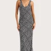 Olivia Maxi Dress Amaryllis Floral Black