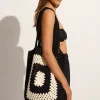 Ostia Crochet Bag Black/Off White