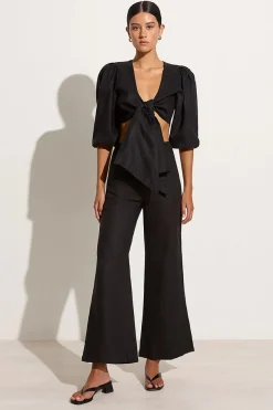 Ottavio Pants Plain Black