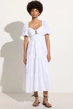 Palacio Midi Dress White - Final Sale