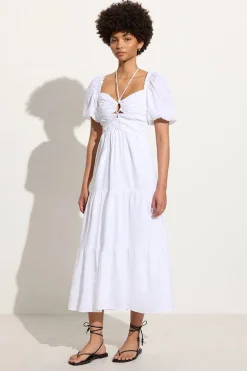Palacio Midi Dress White - Final Sale