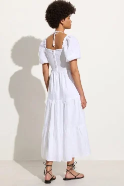Palacio Midi Dress White - Final Sale