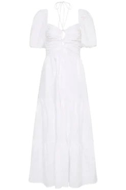 Palacio Midi Dress White - Final Sale