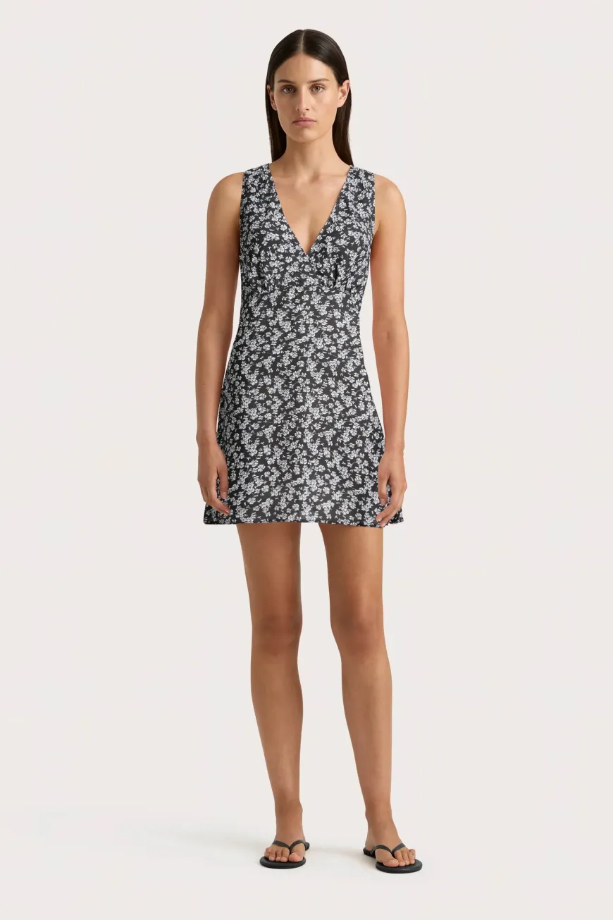 Penne Mini Dress Leilani Charred Navy
