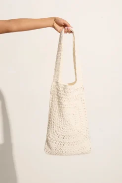 Piccolo Crochet Bag Off White