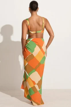 Playa Scarf Costa Smeralda Print - Final Sale