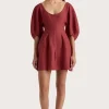 Raynara Mini Dress Wine