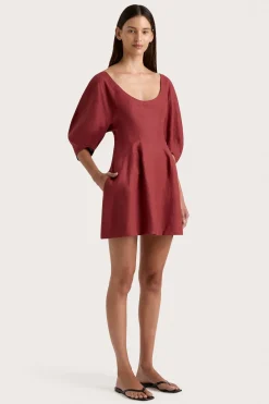 Raynara Mini Dress Wine
