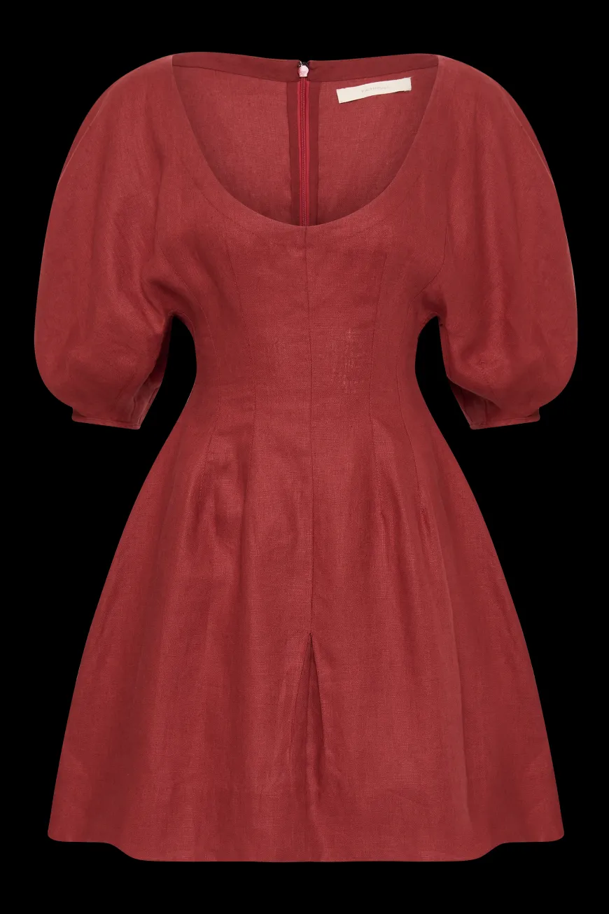 Raynara Mini Dress Wine