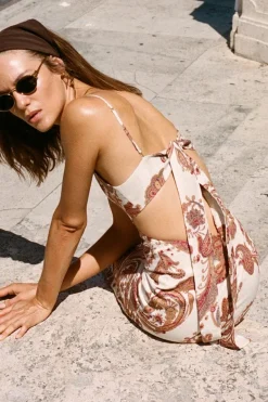 Regina Midi Dress Alessia Paisley