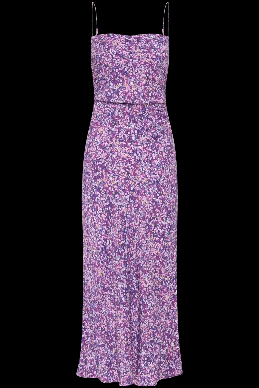 Rosas Midi Dress Meander Micro Purple