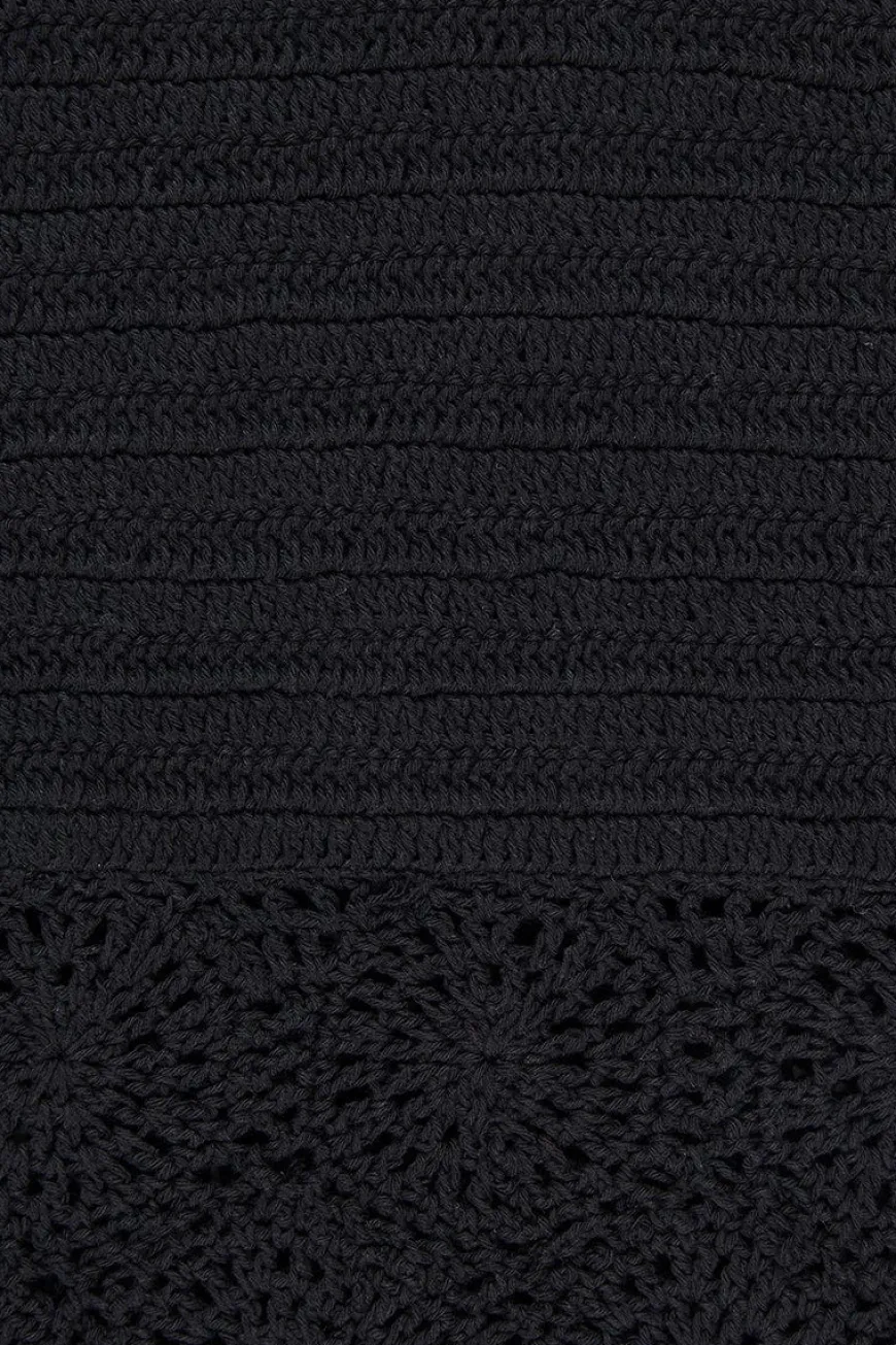 Ruia Handmade Crochet Dress Black - Final Sale