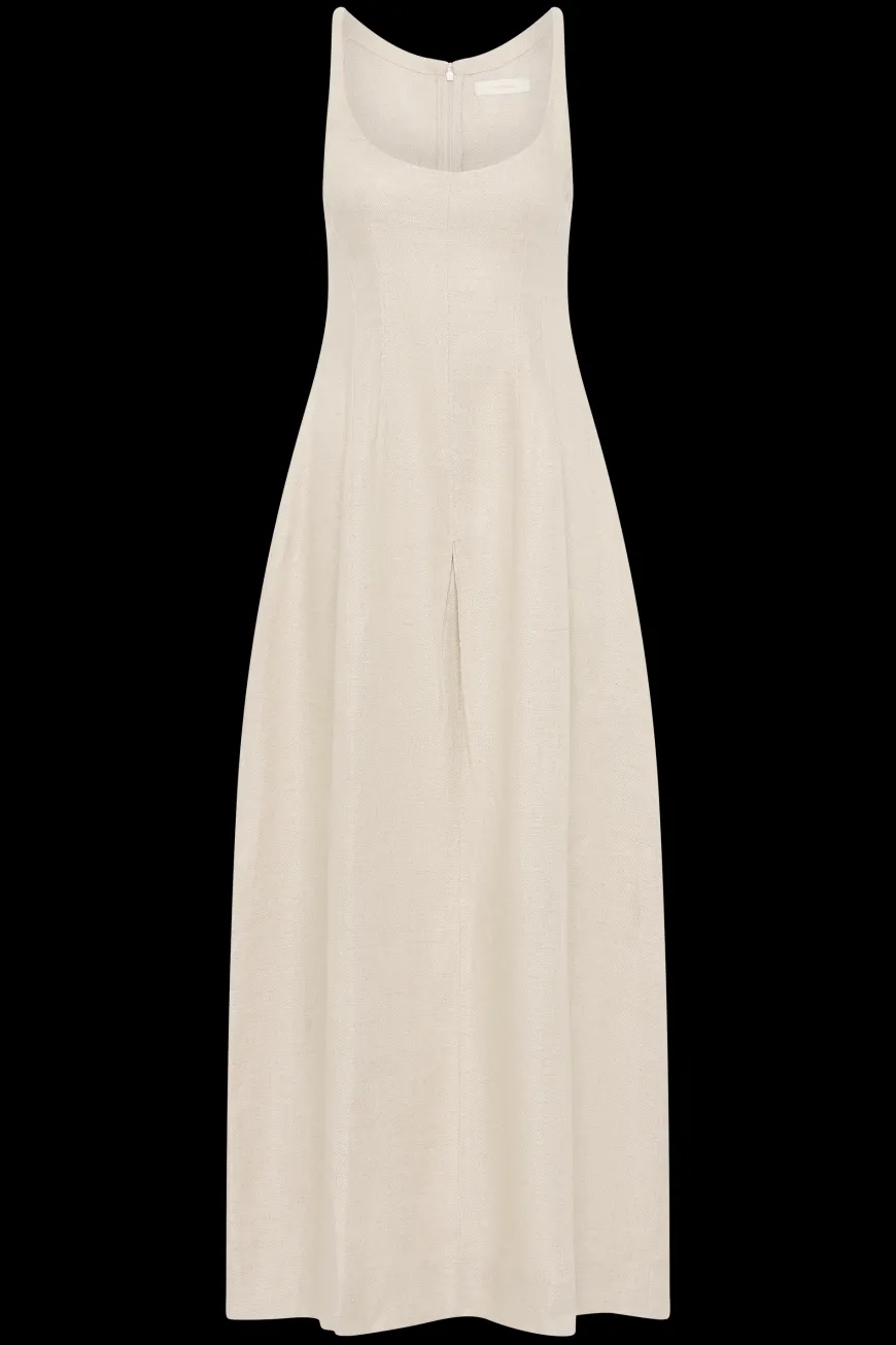 Sanne Midi Dress Oatmeal
