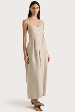 Sanne Midi Dress Oatmeal