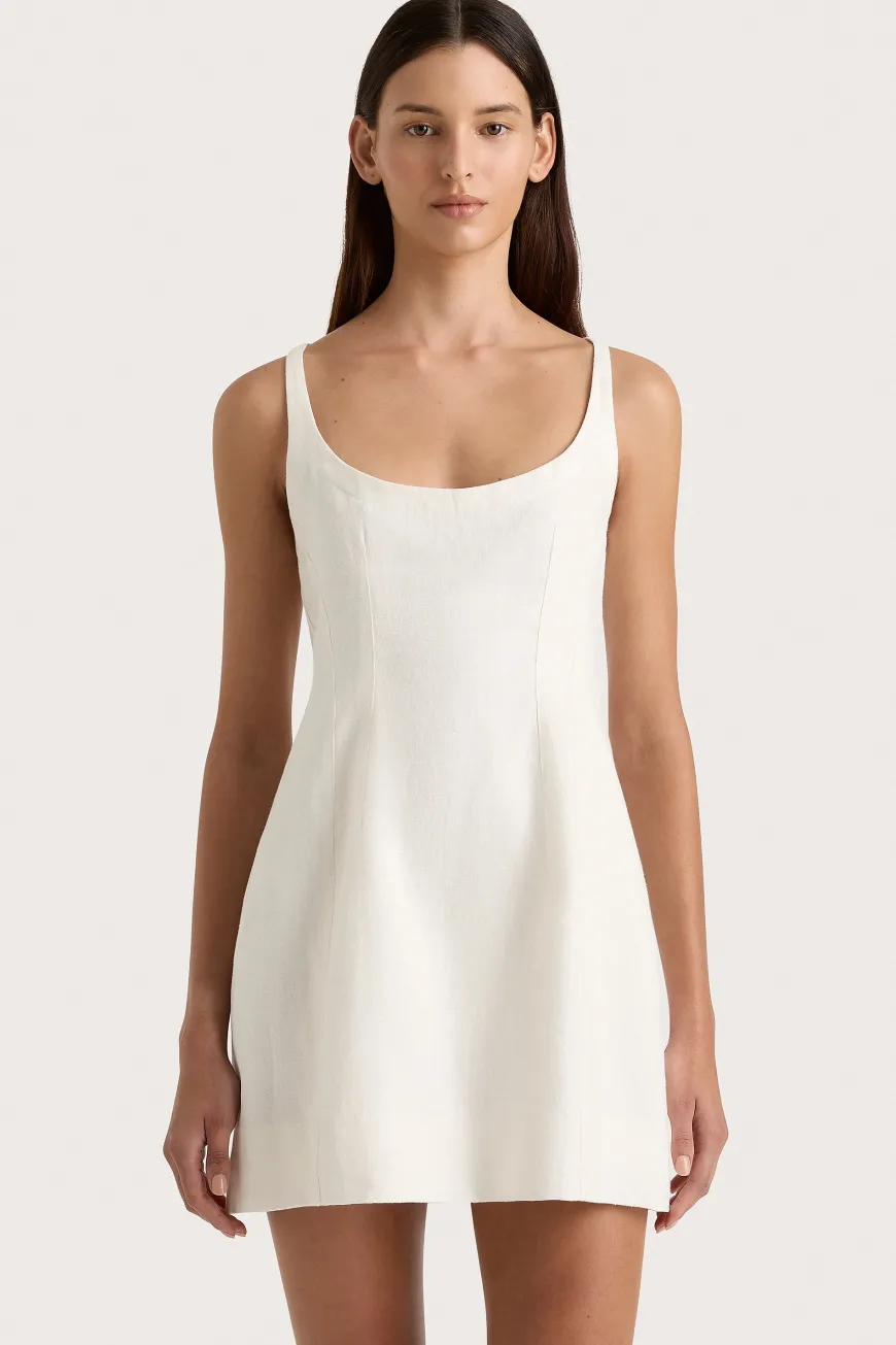 Sanne Mini Dress White